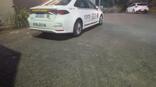 Viatura da Brigada Militar no atendimento de ocorrência em Bento Gonçalves