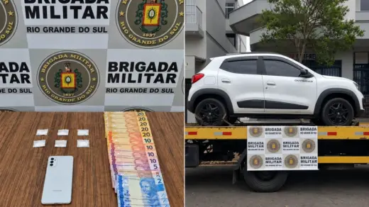 Homem é preso por tráfico de drogas durante abordagem em Farroupilha - Studio TV