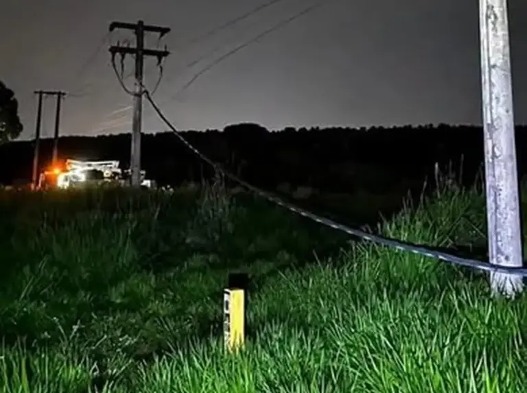 Homem morre eletrocutado ao tentar furtar cabos de rede de 13,8 mil volts, segundo suspeita - Studio TV