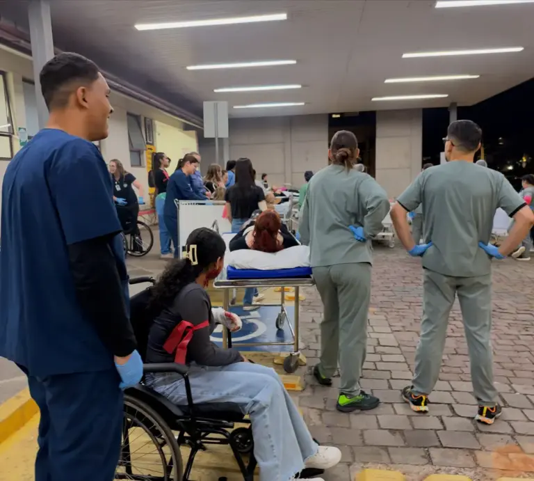 Hospital São Peregrino Lazziozi realiza simulado de emergência em Veranópolis - Studio TV