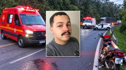 Identificado motociclista de 27 anos que morreu após 12 dias internado por acidente na BR-470, em Bento Gonçalves - Studio TV