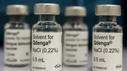 Vacinação contra a dengue em imagem de arquivo