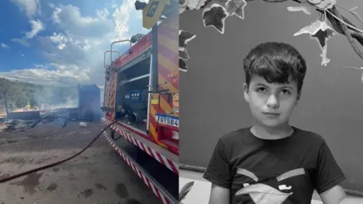 Menino de 11 anos estava dormindo quando as chamas começaram Taquara - Studio TV