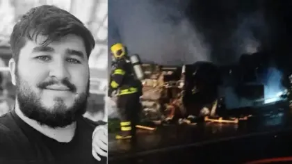 Motorista de 27 anos morre carbonizado após caminhão capotar e pegar fogo em SC - Studio TV