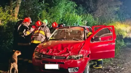 Motorista de 78 anos é retirado de carro após acidente em Nova Petrópolis - Studio TV