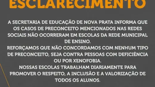 Nova Prata diz que casos de preconceito citados nas redes não ocorreram na rede municipal - Studio TV