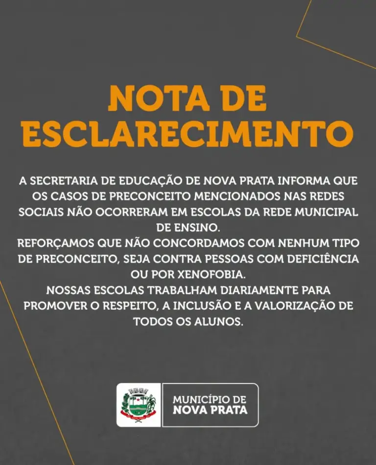 Nova Prata diz que casos de preconceito citados nas redes não ocorreram na rede municipal - Studio TV