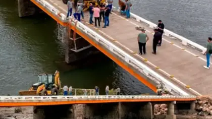 Obras de recuperação da ponte sobre o Rio das Antas avançam e têm previsão de conclusão em 20 dias - Studio TV