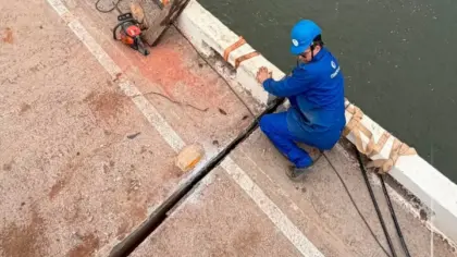 Obras na Ponte do Rio das Antas avançam com realinhamento do tabuleiro - Studio TV