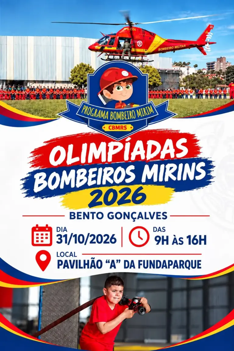 Olimpíadas Bombeiros Mirins reunirão projetos de 11 cidades em Bento Gonçalves - Studio TV