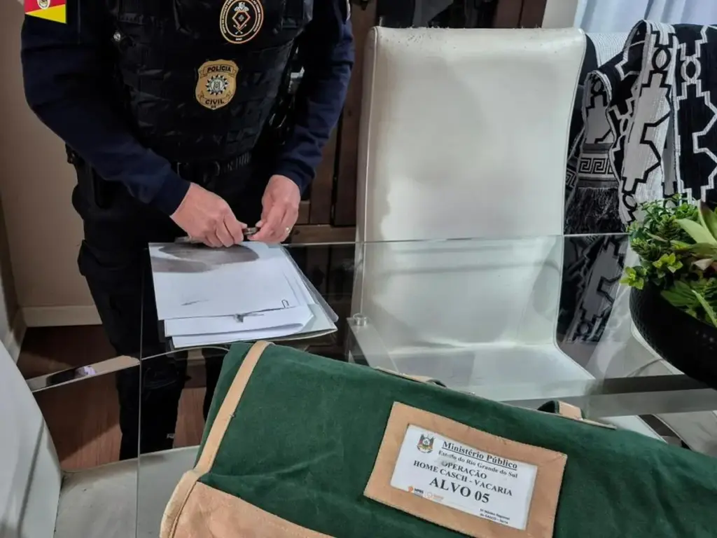 Registro da Operação Home Cash – Vacaria divulgado pelo MPRS.