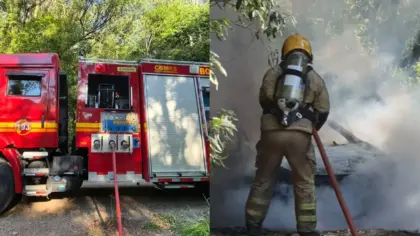 Peugeot 2008 é destruído por incêndio no interior de Bento Gonçalves - Studio TV
