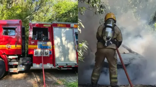 Peugeot 2008 é destruído por incêndio no interior de Bento Gonçalves - Studio TV