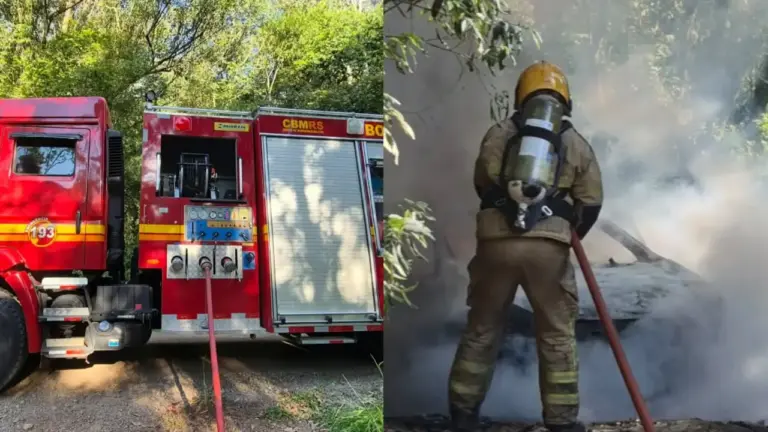 Peugeot 2008 é destruído por incêndio no interior de Bento Gonçalves - Studio TV