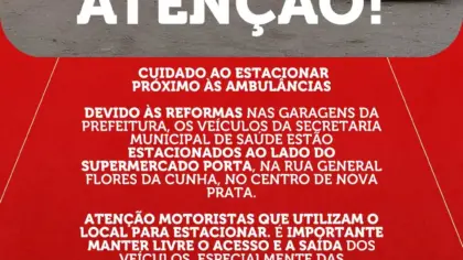 Prefeitura de Nova Prata alerta motoristas para não bloquearem saída de ambulâncias no Centro - Studio TV