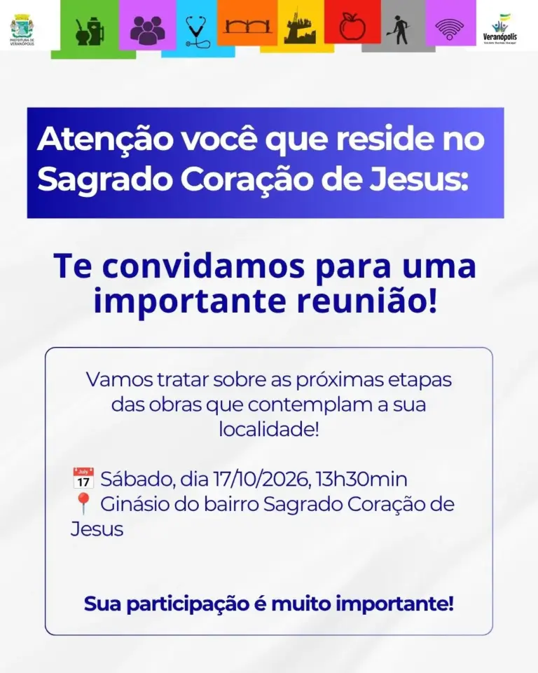 Prefeitura de Veranópolis convoca moradores do Sagrado Coração de Jesus para reunião sobre obras no bairro - Studio TV