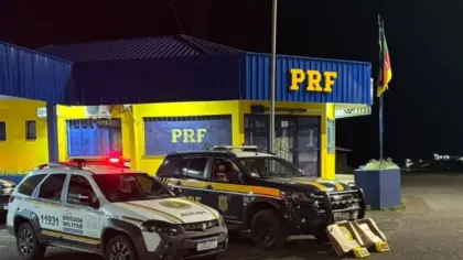 PRF apreende 62 quilos de cocaína após fuga de motorista em Vacaria - Studio TV