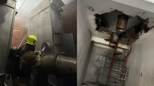 Princípio de incêndio atinge fábrica de cadernos em Serafina Corrêa e mobiliza bombeiros - Studio TV