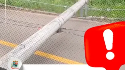 Queda de poste de energia bloqueia estrada entre Cotiporã e Fagundes Varela - Studio TV