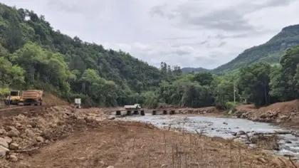 Recuperação de ponte entre Vila Cristina e Santa Lúcia do Piaí entra na fase final em Caxias do Sul - Studio TV