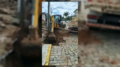 Rua Domingos José Farina recebe melhorias na tubulação no bairro Medianeira, em Veranópolis - Studio TV