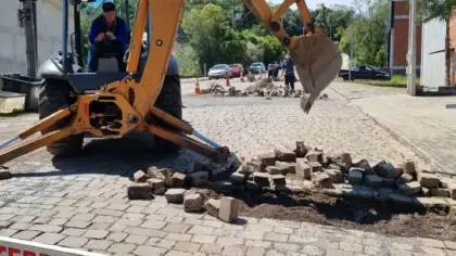 Rua Roma recebe obras de repavimentação no bairro Pôr do Sol, em Veranópolis - Studio TV