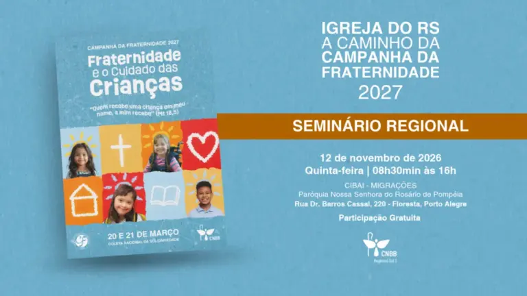 Seminário gratuito em Porto Alegre prepara Campanha da Fraternidade 2027 - Studio TV