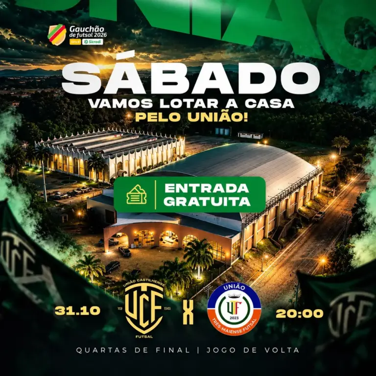 União Castilhense terá entrada gratuita em decisão do Gauchão Série B neste sábado - Studio TV