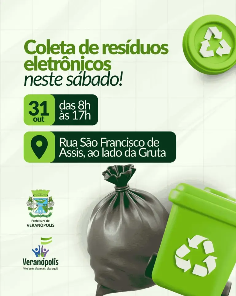 Veranópolis realiza coleta de resíduos eletrônicos neste sábado, 31 de outubro - Studio TV
