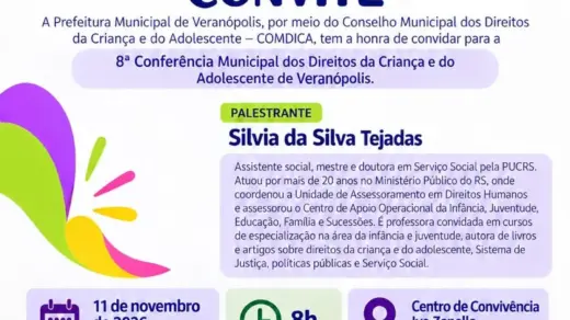Veranópolis terá conferência sobre direitos da criança e do adolescente em 11 de novembro - Studio TV