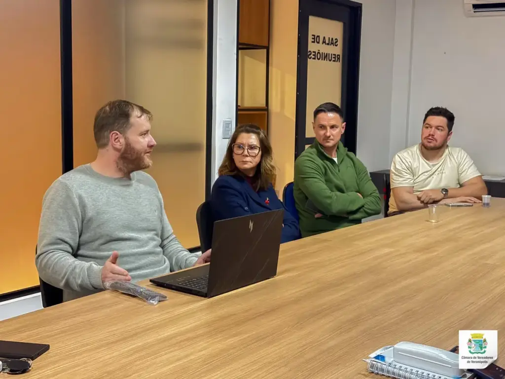Reunião entre vereadores de Veranópolis e representantes das comissões da Femaçã