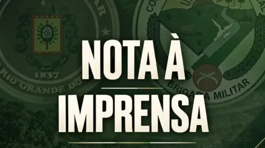 Arte de nota à imprensa do Comando de Polícia Ambiental da Brigada Militar.