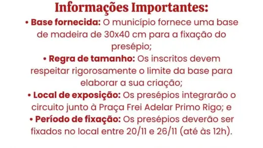 Vila Flores recebe inscrições para circuito natalino de pequenos presépios - Studio TV
