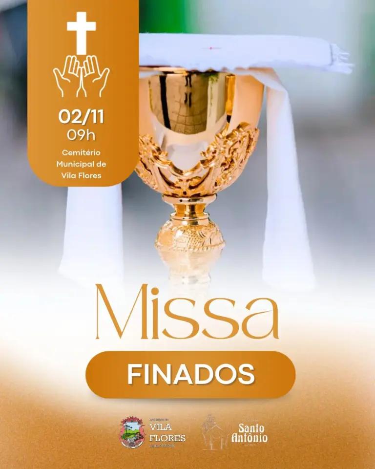Vila Flores terá Missa de Finados às 09h no Cemitério Municipal - Studio TV